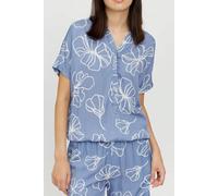 Mazine Hemdbluse - Benoni Print Blouse - aus Ecovero Blue Lilac (Blau) XL