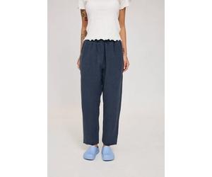 Mazine Hose - Straight Leg Linen Pants - aus 100% Leinen Ink Blue (Blau) S