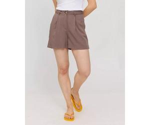 Mazine Leichte Shorts mit Bundfalten - aus Ecovero Grey Brown (Braun) XS