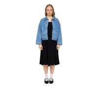Mazine Short Denim Jacket W Buttons Organic Cotton - Leichte Damen Jacke light blue L