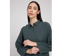 Mazine Damen 3/4 Sleeve Linen Bluse (Größe S, grau)