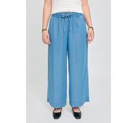 Mazine Damen Wide Leg Tencel Hose (Größe XS, blau)