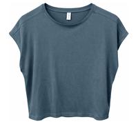 Mazine - Women's Ecovero Viscose Cropped T-Shirt - T-Shirt, Gr. XL, blau (SteelBlue)