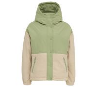 Mazine - Women's Fabric Blocking Jacket - Winterjacke, Gr. M, beige/oliv (Matcha/Natural)