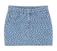 Mazine - Women's Printed Denim Mini Skirt - Rock, Gr. L, blau (LightBlueWash)