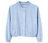 Mazine - Women's Short Cotton Bomber - Freizeitjacke, Gr. S, blau (LightBlue)