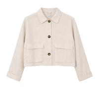 Mazine - Women's Short Linen Jacket - Freizeitjacke, Gr. L, beige (Moon)