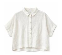 Mazine - Women's Short Sleeve Linen Shirt - Bluse, Gr. L, weiß (BrightWhite)