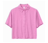 Mazine - Women's Short Sleeve Viscose Shirt - Bluse, Gr. XL, rosa/weiß (LilacRose)