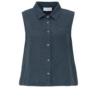 Mazine - Women's Sleeveless Linen Shirt - Bluse, Gr. M, blau (InkBlue)
