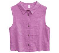 Mazine - Women's Sleeveless Linen Shirt - Bluse, Gr. S, lila/rosa (VioletPink)