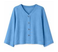 Mazine - Women's V-Neck Tencel Blouse - Bluse, Gr. XS, blau (DarkBlueWash)