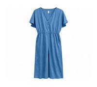 Mazine - Women's Wide Leg Tencel Jumpsuit - Jumpsuit, Gr. L, blau (DarkBlueWash)