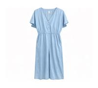 Mazine - Women's Wide Leg Tencel Jumpsuit - Jumpsuit, Gr. L, blau (LightBlueWash)