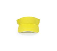 MB Caps Sport Sun Visor mit kontrastfarbenem Sandwich in 12 Farben für Golf, Tennis, Angeln von notrash2003® (Gelb-Weiss)