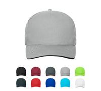 MB6238 Myrtle beach Kappe 5 Panel Sandwich Kappe Bio Baumwolle Lime Green One Size