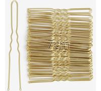 Mbsomnus 50 Stück Haarnadeln 7cm U-Förmige Haarnadel Bobby Pins Gold