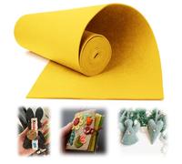 Mbsomnus Filzstoff Meterware 40×300 cm, Filz Meterware 3 mm Dick, Filzrolle Gelb, Filzmatte Polyester, Filzmatten zum Zuschneiden für DIY Basteln Nähen Stickfilz Schutz Katze Dekorationfilz