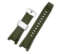 MBUIOPJ Silikon-Gummi-Armband kompatibel mit Casio GST-Serie GST-W300 210 400G S130 S310 S330 B100 Uhrenarmband Sportarmband(Green SK)
