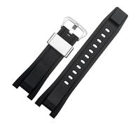 MBUIOPJ Silikon-Gummi-Armband kompatibel mit Casio GST-Serie GST-W300 210 400G S130 S310 S330 B100 Uhrenarmband Sportarmband(Black sk)