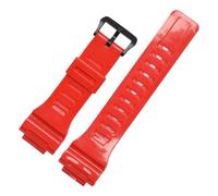 MBUIOPJ Silikonharz-Armband, kompatibel mit Casio AQ-S810w/800 AQS810WC 5208 TRT-110H AEQ-110w AE-1000W W-735H SGW-300H MRW-200H F-180WH(Bright red bk)