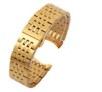 MBUIOPJ Uhrenarmband kompatibel mit Tissot 1853 Uhrenarmband Stahlband T41 T006/T099/T085 Edelstahl-Uhrenkette kompatibel mit Männern und Frauen 20 21 22 mm(Gold,22mm)