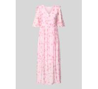 mbyM Maxikleid aus Viskose-Mix mit Modell 'Melie' in Pink, Größe M