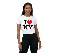 Merchcode Women's MC1086-Ladies I Love NY Tee T-Shirt, White, XXL