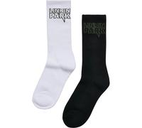 Merchcode Socken Linkin Park MC610 – 2er-Pack Schwarz/Weiß Gr. 47-50