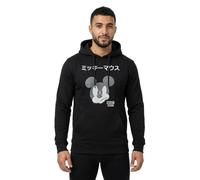Kapuzenpullover MERCHCODE "Merchcode Herren Mickey Japanese Hoody", Herren, Gr. XS, schwarz, 65% Baumwolle, 35% Polyester, mehrfarbig, normal, ohne Ausschnitt, Pullover Kapuzenpullover (10559901-XS) s