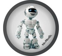 MC NEILL - McNeill Roboter hellgrau McAddy zu Schulranzen Multicolor