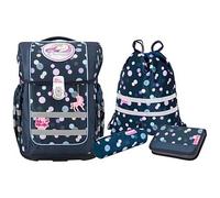 Mc®Neill Schulranzen-Set COMPACTO POLLY Kunstfaser blau St.