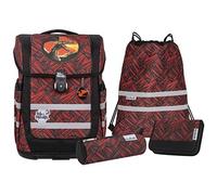 Mc®Neill Schulranzen-Set COMPACTO ZACK Kunstfaser rot St.