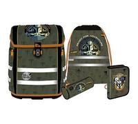 Mc®Neill Schulranzen-Set PERFECTO STAR WARS MANDALORIAN Kunstfaser olivgrün St.