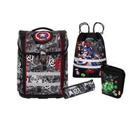 MC NEILL - Set PERFECTO, 5tlg. MARVEL-AVENGERS Grau, 5 TEILIG