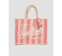 Mc2 Saint Barth Colette Raffia Damenhandtasche Aus Bast Col0013-01527h Beige;Pink UNI