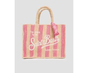 Mc2 Saint Barth Colette Raffia Damenhandtasche Aus Bast Col0013-01527h Pink;Beige UNI