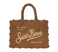 MC2 Saint Barth Colette Raffia Hand Bag With Strap beads 19 emb (09044L) ONE SIZE