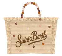 MC2 Saint Barth Colette Straw N Hand Bag With Strap wood beads 1819 emb (09066L) ONE SIZE