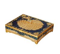 MCAOAL Peacockbird Oriented Jewelry Planner Box Metall Aufbewahrungsbehälter mit Innenteilern für Addons, dekorative Schmuckvitrine