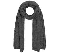 McBURN Britta Zopfstrickschal Schal Strickschal Damenschal Winterschal Wollschal für Damen Norwegerschal Herbst Winter (One Size - anthrazit)