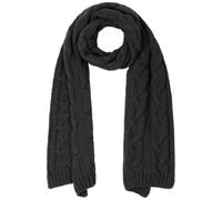 McBURN Britta Zopfstrickschal Schal Strickschal Damenschal Winterschal Wollschal für Damen Norwegerschal Winterschal Herbst Winter (One Size - schwarz)