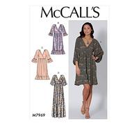 McCall Pattern Company McCall's M7969Y Women's Loose Fitting Pleated Pullover Dress Sewing Patterns, Sizes 4-14 Schnittmuster, 4, 6, 8, 10, 12, 14
