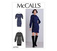McCall Pattern Company McCall's Schnittmuster für Pullover und Kleid in 3/4-Länge und langen Ärmeln, Größen 32-42