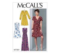 McCall 's Patterns 7381 ZZ/Damenkleider, Größen groß - 2 x Große