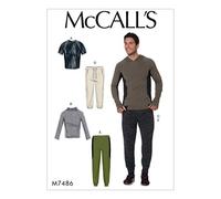 McCall 's Patterns Herren Tops und Hose, mehrfarbig, Größen s-l-p, Mehrfarbig, 121 x 182 cm