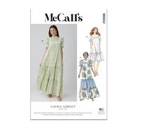 McCall's Laura Ashley M8652 Schnittmuster für Damenkleid mit hoher Passe in zwei Längen