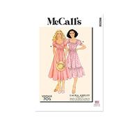 McCalls M8358A5 Damen-Wickelkleid im Vintage-Stil, von Laura Ashley, A5 (34-36-38-40)
