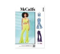 MCCALLS M8368A Damen Strickoberteile und Hosen A (XS-S-M-L-XL)