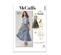 MCCALLS M8463A Damenbluse, Weste, Rock und Petticoat von Laura Ashley A (8-10-12-14-16)